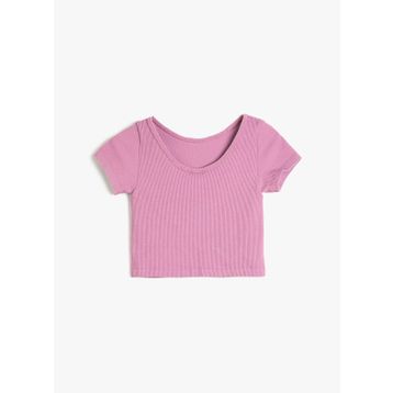 Koton 3SKG10381AK Pembe Kız Çocuk T-shirt