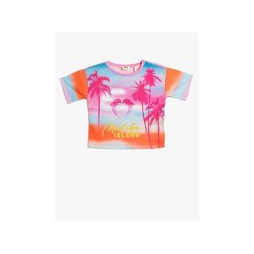 Koton 3SKG10436AK Pembe Kız Çocuk T-shirt