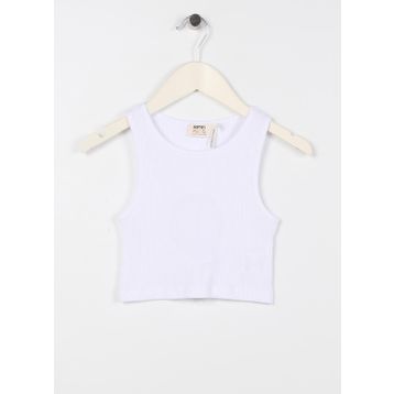Koton 3SKG30023AK Beyaz Kız Çocuk Atlet