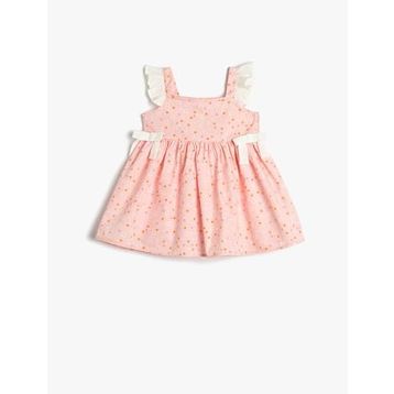 Koton 3SMG80032AW Pembe Kız Bebek Elbise