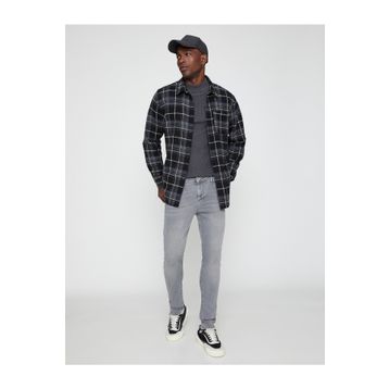 Koton 3WAM40118ND Michael Jean Skinny Fit Gri Erkek Kot Pantolon