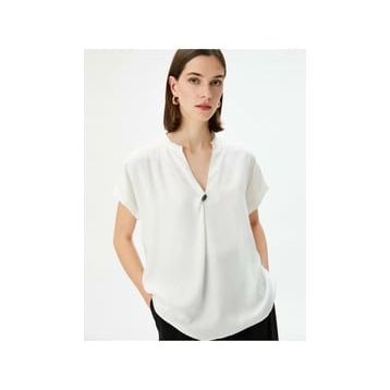 Koton 4SAK60001PW Kırık Beyaz Kadın Bluz