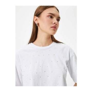 Koton 4SAL10790IK Siyah Kadın T-shirt