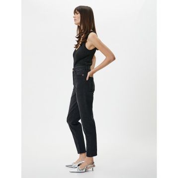 Koton 4SAL40025MD Siyah Jean Kadın Pantolon