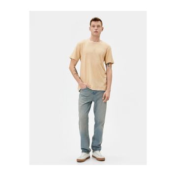 Koton 4SAM10065HK Bej Erkek T-shirt