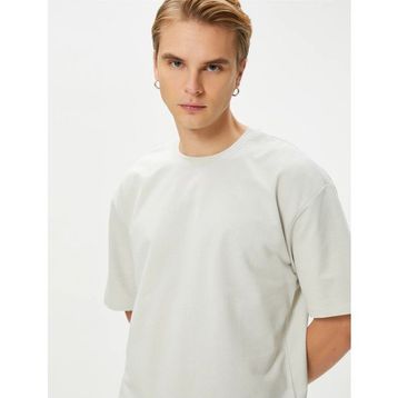 Koton 4SAM10069HK Gri Erkek T-Shirt
