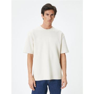Koton 4SAM10113MK 047 Antrasit Pamuk Jersey Kısa Kollu Polo Yaka Basic Erkek T-shirt