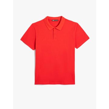 Koton 4SAM10113MK 401 Kırmızı Polo Yaka Basic Erkek T-shirt