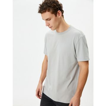 Koton 4SAM10160HK Gri Erkek T-shirt