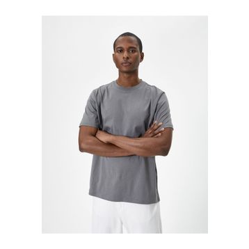 Koton 4SAM10281HK Siyah Basic Bisiklet Yaka Erkek T-shirt