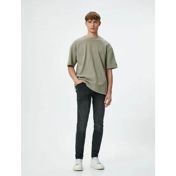 Koton 4SAM40005ND Siyah Erkek Jean Pantolon