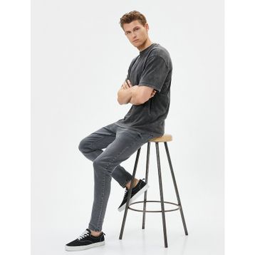 Koton 4SAM40007ND Siyah Erkek Jean Pantolon