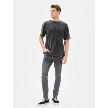 Koton 4SAM40007ND Siyah Erkek Jean Pantolon