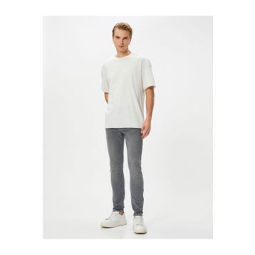 Koton 4SAM40017ND Gri Erkek Jean Pantolon