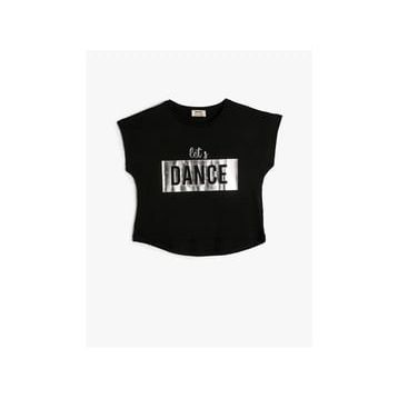 Koton 4SKG10020AK Siyah Kız Çocuk T-shirt