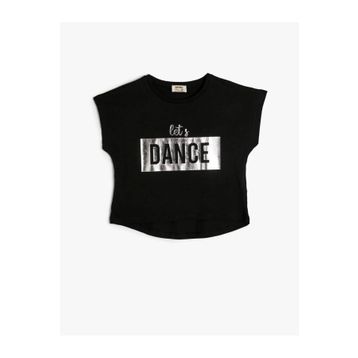 Koton 4SKG10020AK Siyah Kız Çocuk T-shirt