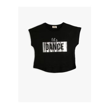 Koton 4SKG10020AK Siyah Kız Çocuk T-shirt
