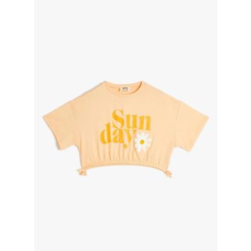 Koton 4SKG10074AK Turuncu Kadın T-Shirt