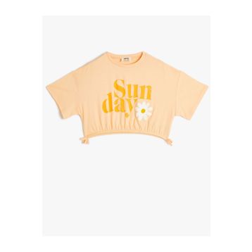 Koton 4SKG10074AK Turuncu Kadın T-Shirt