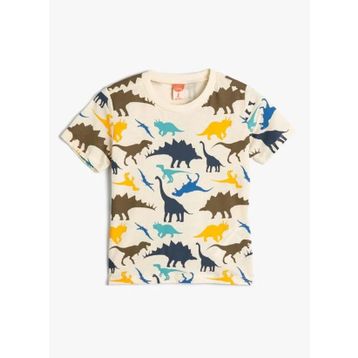 Koton 4SMB10021TK Bej Erkek Çocuk T-shirt