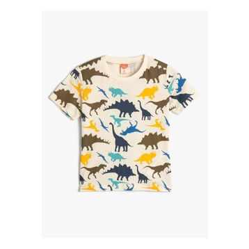 Koton 4SMB10021TK Bej Erkek Çocuk T-shirt
