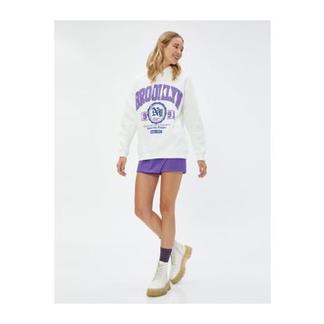 Koton 4WAL10089IK Ekru Kadın Sweat