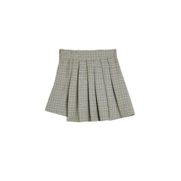 Koton 4WAL70004IW Pileli Viskon Karışımlı Gri Kadın Etek