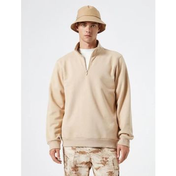 Koton 4WAM70126MK Bej Erkek Sweatshirt
