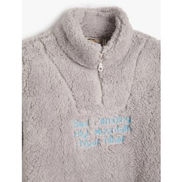 Koton 4WKB10084TK Gri Baskılı Erkek Çocuk Sweatshirt