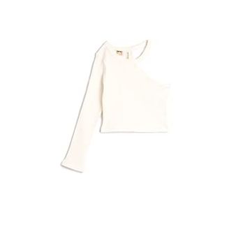 Koton 4WKG10097AK Beyaz Kız Çocuk T-shirt