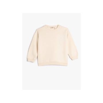 Koton 4WKG10225AK Bej Kız Çocuk Sweatshirt