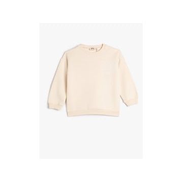 Koton 4WKG10225AK Bej Kız Çocuk Sweatshirt