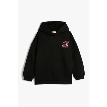 Koton 4WKG10701AK Siyah Kız Çocuk Sweatshirt