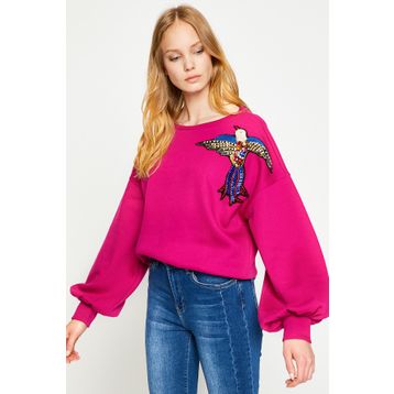 Koton 8KAK13884EK Pembe Kadın Sweatshirt