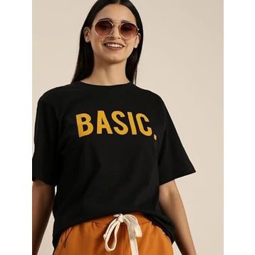 Koton 8YAF10350GK Siyah Kadın T-Shirt