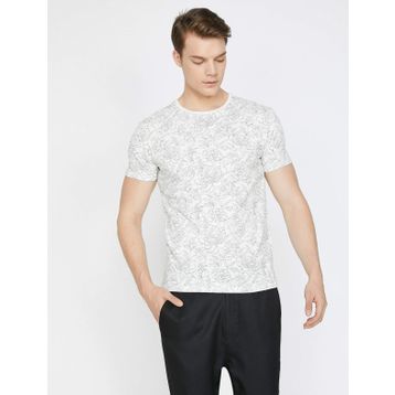 Koton 8YAK13913EK Beyaz Kadın T-Shirt