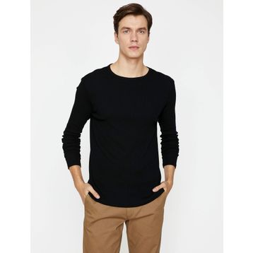 Koton 9KAK12775OK Siyah Kadın T-Shirt
