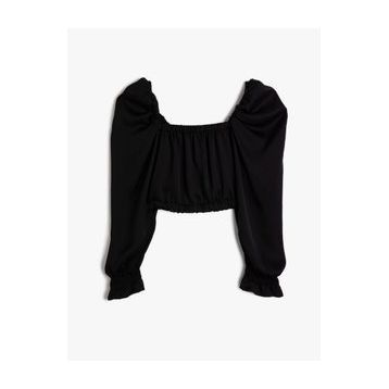Koton 9YAL38026OK999 Püskül Detayli Crop Top Kadın Bluz