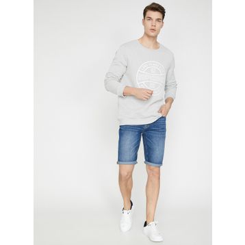 Koton 9YAM43350LD Mavi Erkek T-shirt
