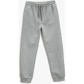 Koton Beli Bağlamalı Cepli Gofre Dokulu Basic Jogger Erkek Çocuk Eşofman Altı