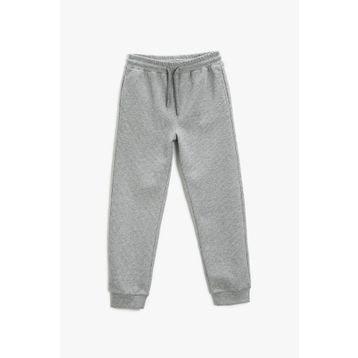 Koton Beli Bağlamalı Cepli Gofre Dokulu Basic Jogger Erkek Çocuk Eşofman Altı