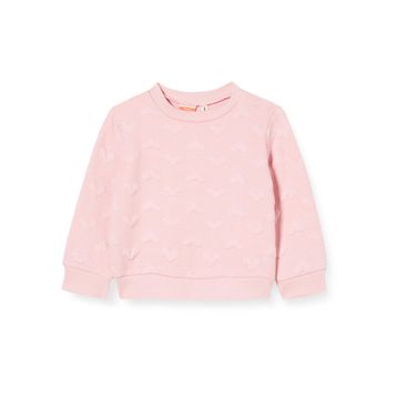 Koton Bisiklet Yaka Kalp Desenli Uzun Kollu Sweatshirt 1YMG17960OK