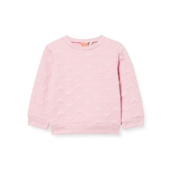 Koton Bisiklet Yaka Kalp Desenli Uzun Kollu Sweatshirt 1YMG17960OK