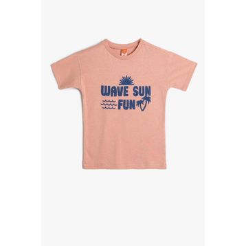 Koton Erkek Bebek Slogan Baskılı Kısa Kollu T-Shirt