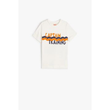 Koton Erkek Bebek Slogan Baskılı Kısa Kollu T-Shirt