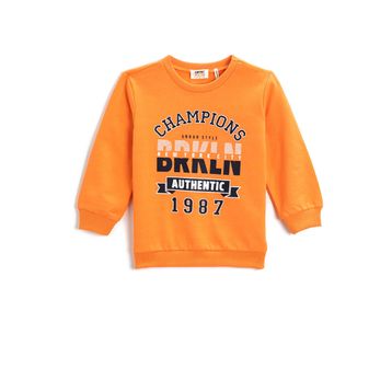 Koton Erkek Çocuk Baskılı Uzun Kollu Sweatshirt