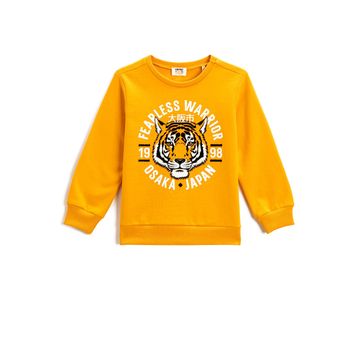 Koton Erkek Çocuk Baskılı Uzun Kollu Sweatshirt