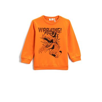 Koton Erkek Çocuk Baskılı Uzun Kollu Sweatshirt