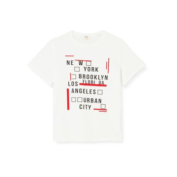 Koton Erkek Çocuk Şehir Baskılı Kısa Kollu T-Shirt
