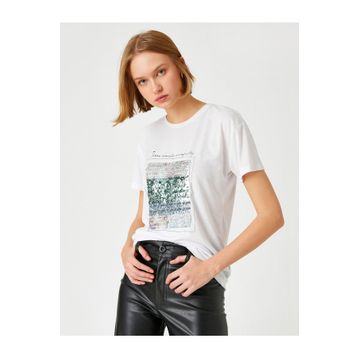 Koton Erkek Çocuk Slogan Baskılı Kısa Kollu T-Shirt